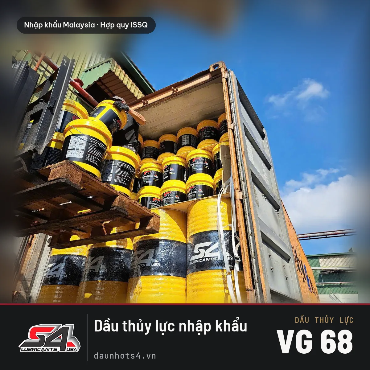 Dầu thủy lực nhập khẩu VG 46 nhập khẩu Malaysia — Dầu Nhớt S4