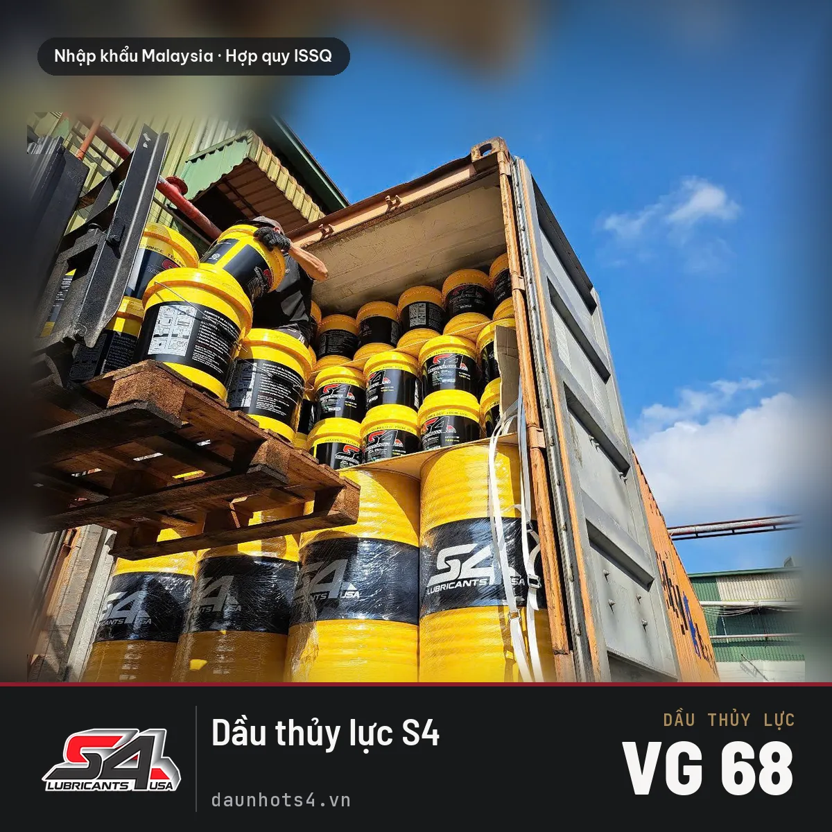 Dầu thủy lực S4 VG 68 nhập khẩu Malaysia — Dầu Nhớt S4