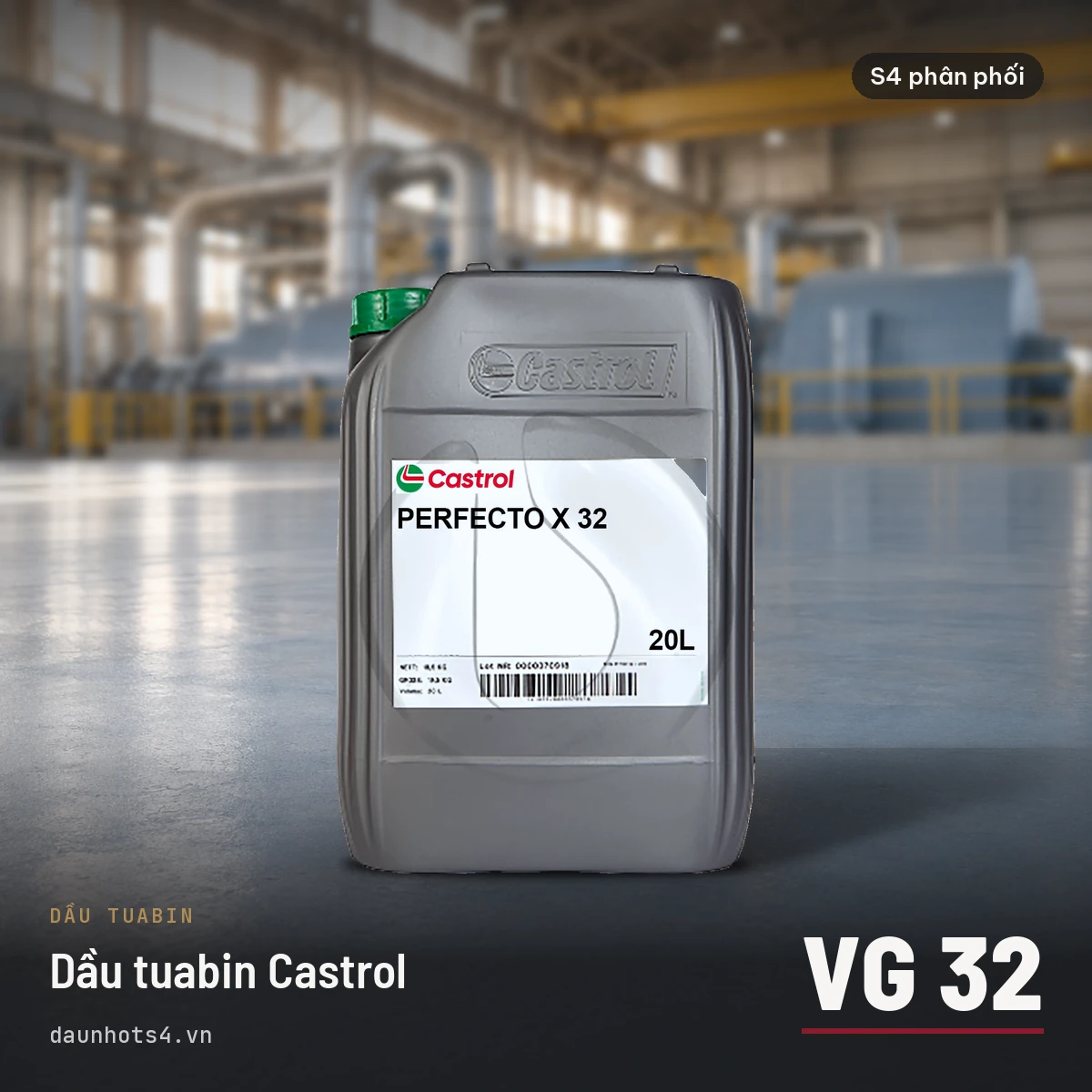 Dầu tuabin Castrol — S4 phân phối (ảnh minh họa)