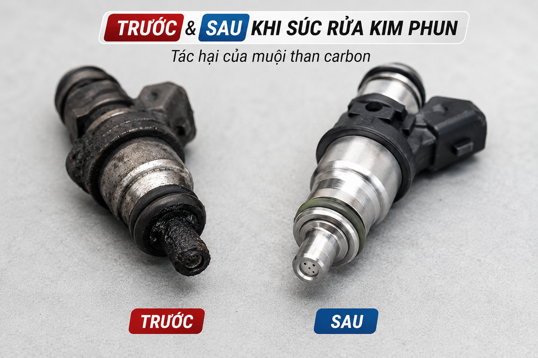 Bản chất và nguyên nhân khiến kim phun ô tô bị tắc nghẽn