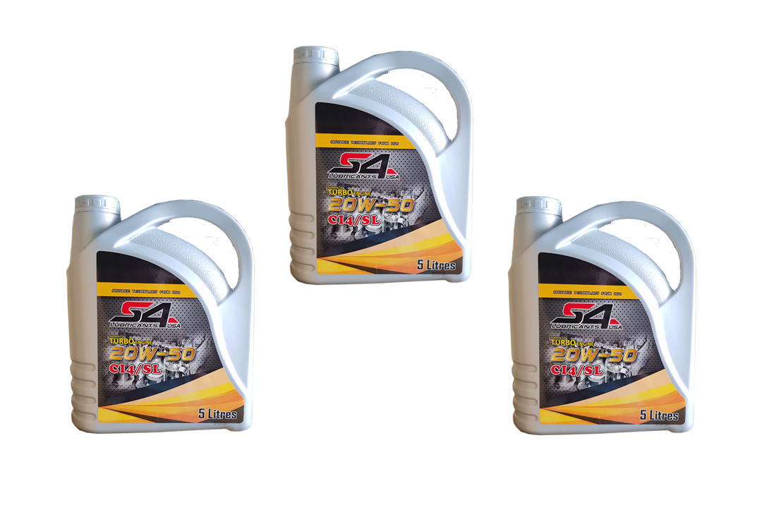 Dầu động cơ SAE 20W50 API CI4/SL Thương hiệu USA - xuất xứ Malaysia Bao bì:  5 Lít