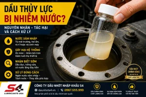 Dầu thủy lực bị nhiễm nước nguyên nhân và cách xử lý