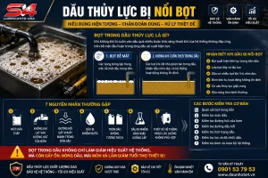 Cách kiểm tra dầu thủy lực bị nổi bọt và các nguyên nhân thường gặp