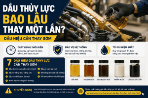 Dầu thủy lực bao lâu thay một lần và 7 dấu hiệu cần thay sớm