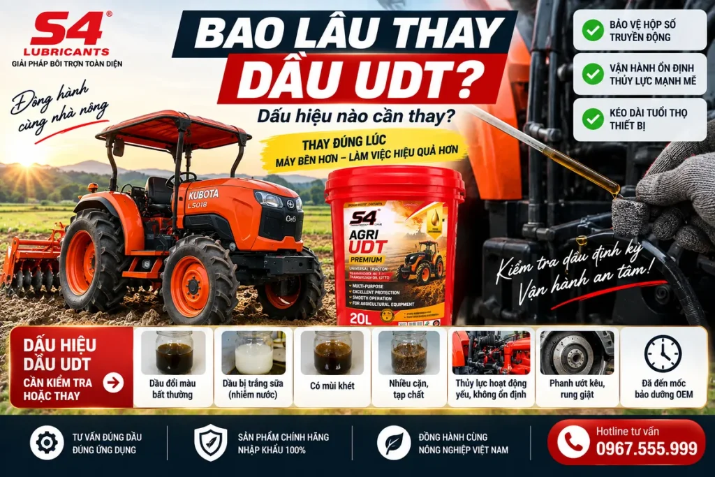 Bao lâu thay dầu UDT và dấu hiệu dầu UDT cần thay