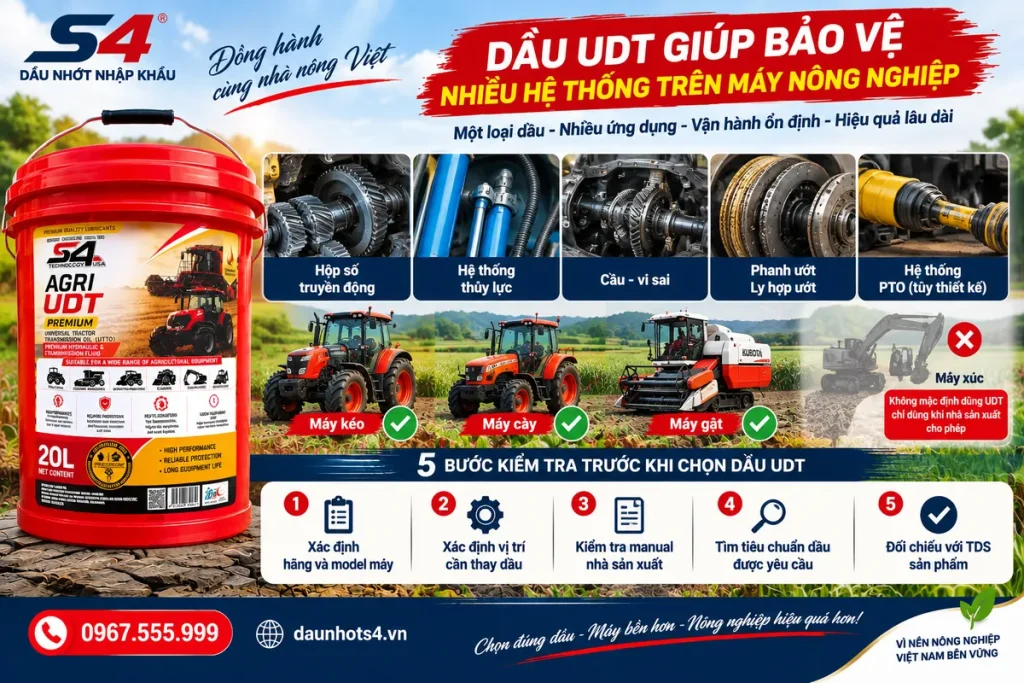 Cách kiểm tra máy có dùng được dầu UDT hay không