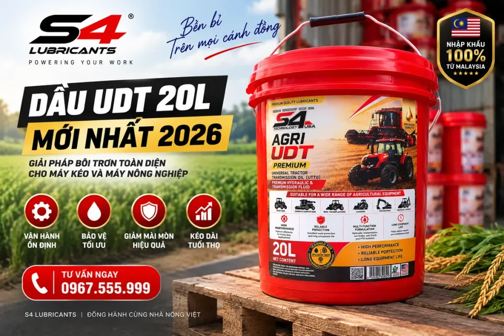 Dầu UDT 20L cho máy nông nghiệp
