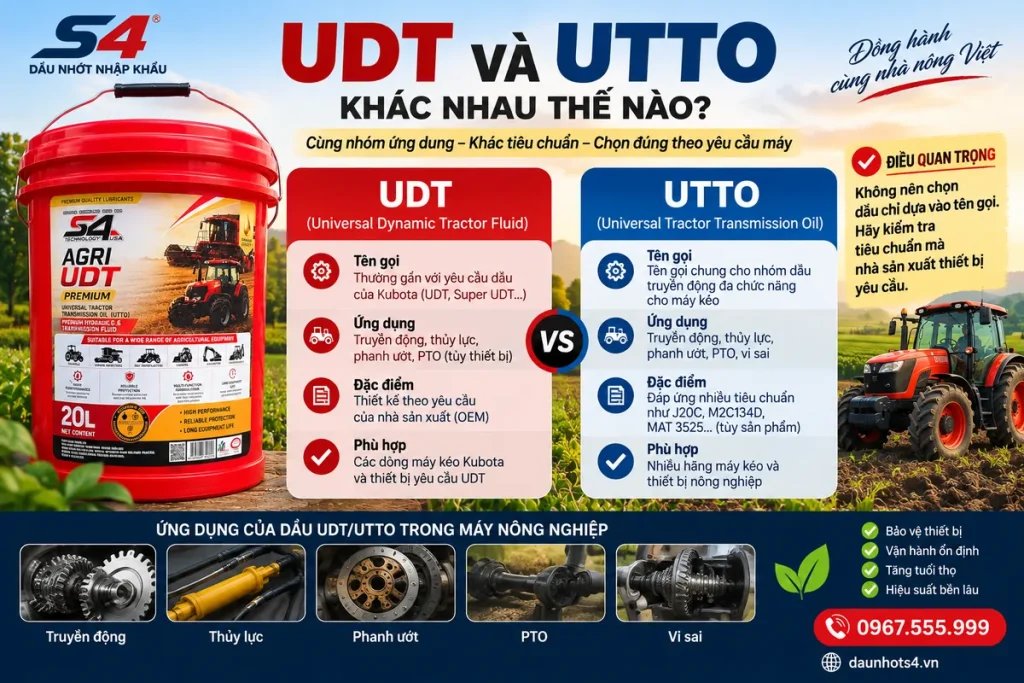 UDT và UTTO khác nhau thế nào