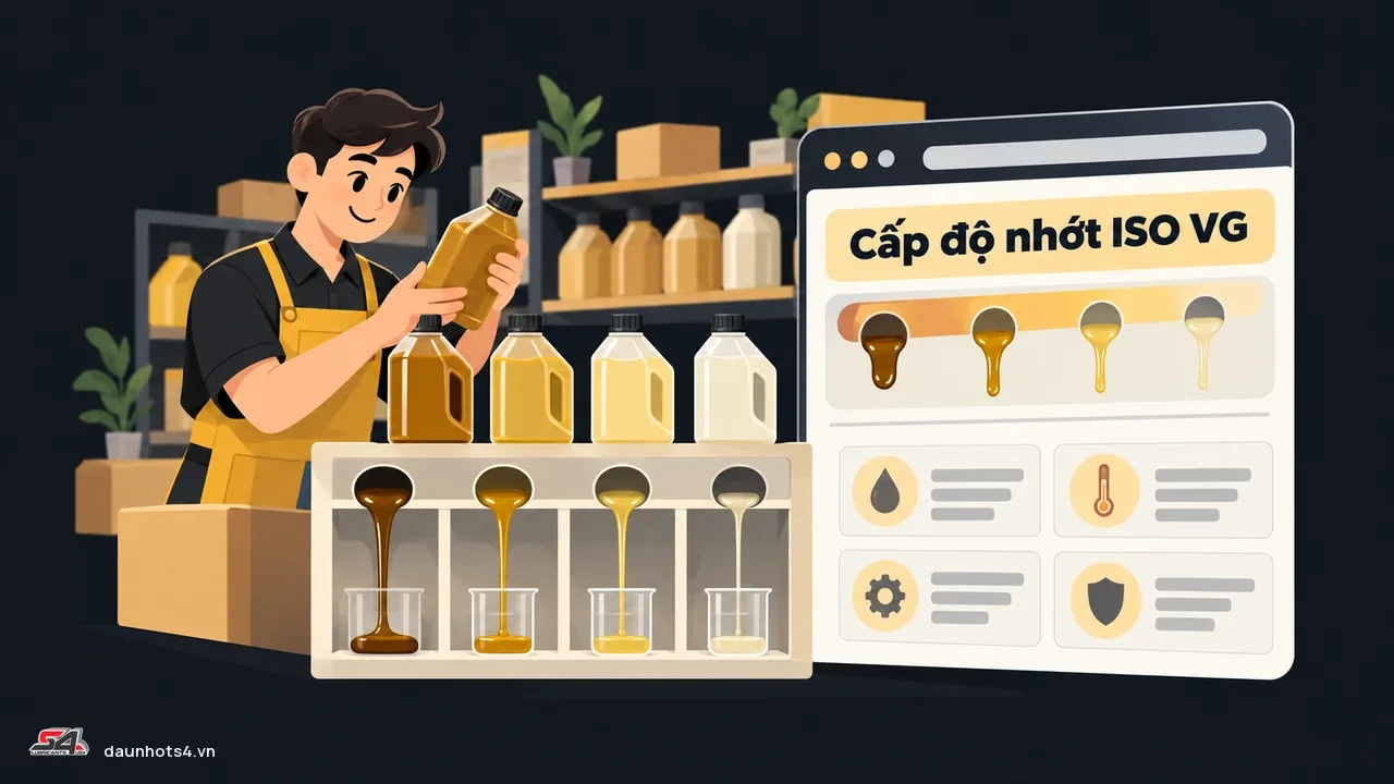 Giải thích ý nghĩa của ISO VG và các cấp độ nhớt dầu mà người dùng cần biết.
