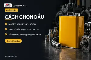Cách Chọn Dầu: Một can dầu màu vàng và một số phụ kiện kim loại trên bề mặt kim loại.